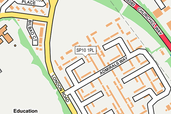 SP10 1PL map - OS OpenMap – Local (Ordnance Survey)