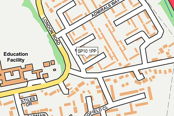 SP10 1PP map - OS OpenMap – Local (Ordnance Survey)