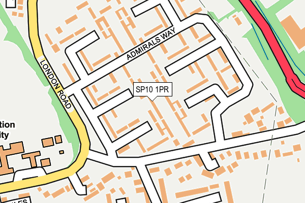 SP10 1PR map - OS OpenMap – Local (Ordnance Survey)
