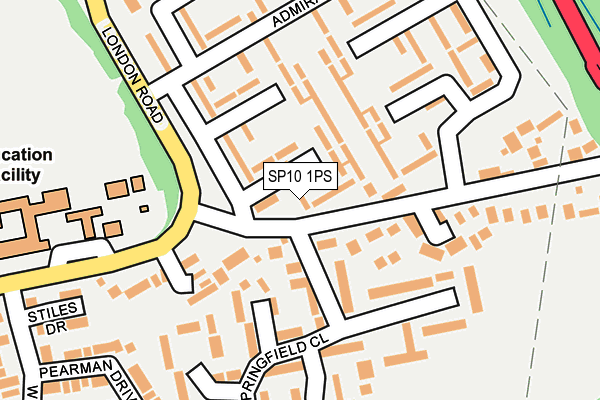 SP10 1PS map - OS OpenMap – Local (Ordnance Survey)