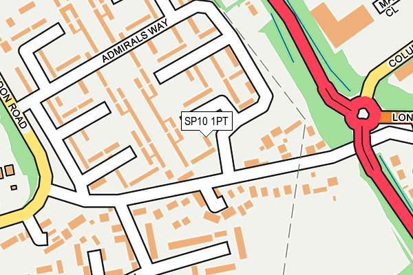 SP10 1PT map - OS OpenMap – Local (Ordnance Survey)