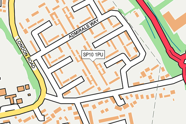 SP10 1PU map - OS OpenMap – Local (Ordnance Survey)