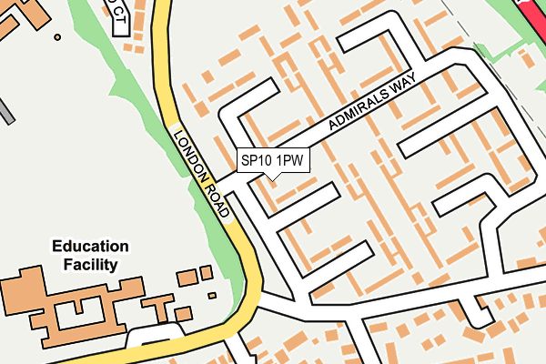 SP10 1PW map - OS OpenMap – Local (Ordnance Survey)