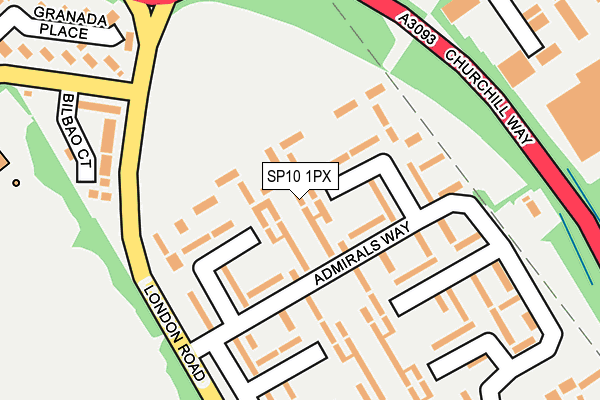 SP10 1PX map - OS OpenMap – Local (Ordnance Survey)