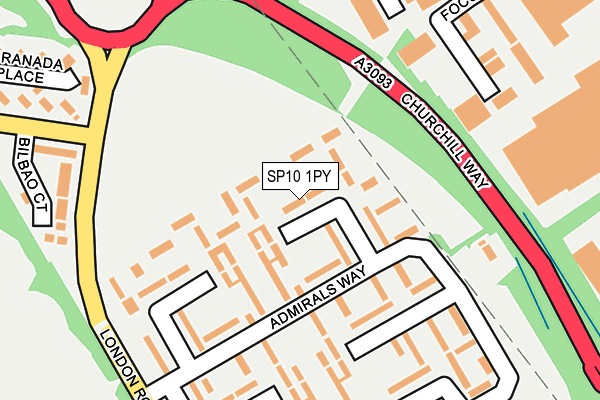SP10 1PY map - OS OpenMap – Local (Ordnance Survey)