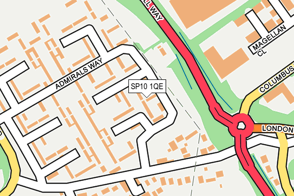 SP10 1QE map - OS OpenMap – Local (Ordnance Survey)