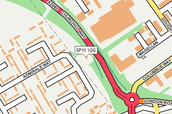 SP10 1QG map - OS OpenMap – Local (Ordnance Survey)