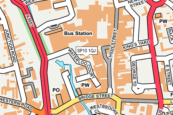 SP10 1QJ map - OS OpenMap – Local (Ordnance Survey)