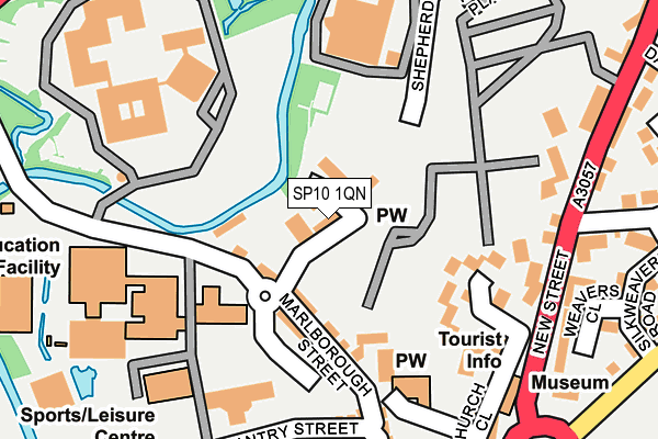 SP10 1QN map - OS OpenMap – Local (Ordnance Survey)