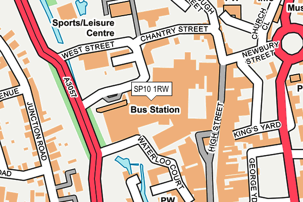 SP10 1RW map - OS OpenMap – Local (Ordnance Survey)
