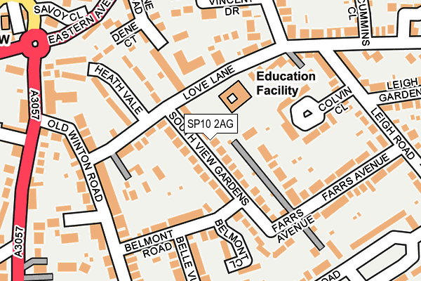 SP10 2AG map - OS OpenMap – Local (Ordnance Survey)