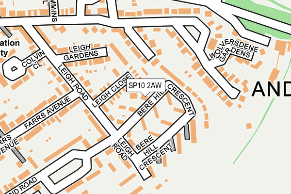 SP10 2AW map - OS OpenMap – Local (Ordnance Survey)