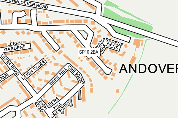 SP10 2BA map - OS OpenMap – Local (Ordnance Survey)