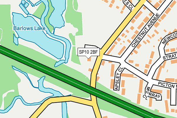 SP10 2BF map - OS OpenMap – Local (Ordnance Survey)