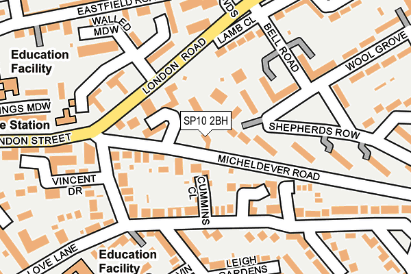 SP10 2BH map - OS OpenMap – Local (Ordnance Survey)