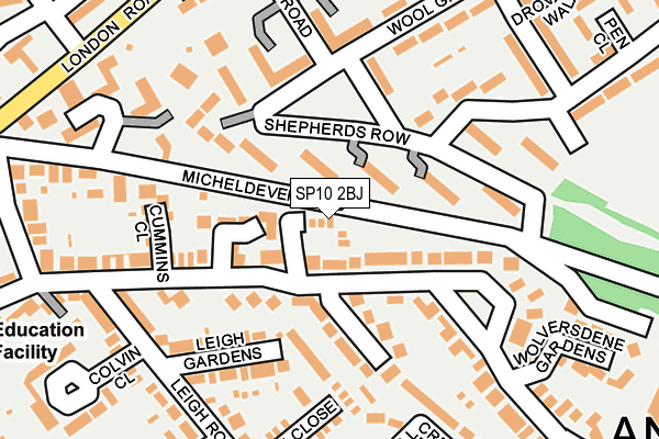 SP10 2BJ map - OS OpenMap – Local (Ordnance Survey)