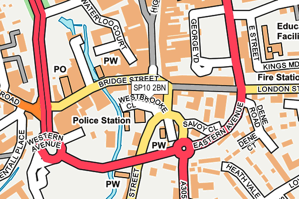 SP10 2BN map - OS OpenMap – Local (Ordnance Survey)