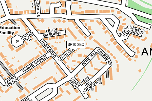SP10 2BQ map - OS OpenMap – Local (Ordnance Survey)