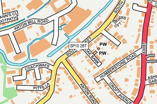 SP10 2BT map - OS OpenMap – Local (Ordnance Survey)