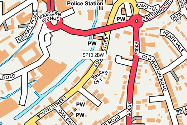 SP10 2BW map - OS OpenMap – Local (Ordnance Survey)