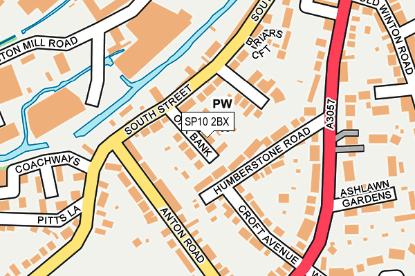 SP10 2BX map - OS OpenMap – Local (Ordnance Survey)