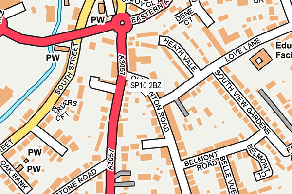 SP10 2BZ map - OS OpenMap – Local (Ordnance Survey)