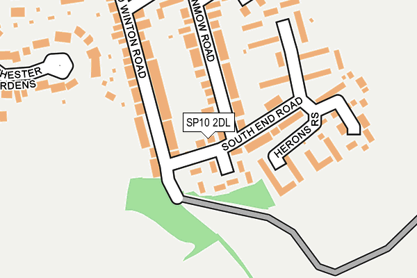SP10 2DL map - OS OpenMap – Local (Ordnance Survey)