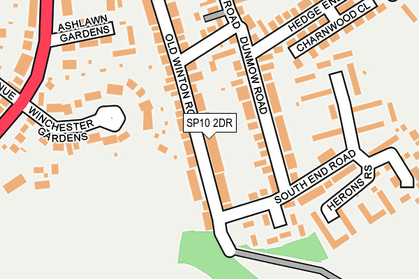 SP10 2DR map - OS OpenMap – Local (Ordnance Survey)