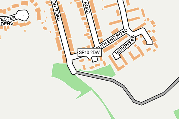 SP10 2DW map - OS OpenMap – Local (Ordnance Survey)