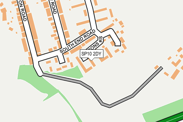 SP10 2DY map - OS OpenMap – Local (Ordnance Survey)