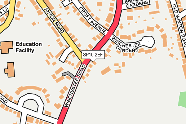 SP10 2EF map - OS OpenMap – Local (Ordnance Survey)