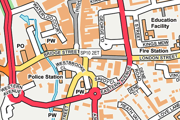 SP10 2ET map - OS OpenMap – Local (Ordnance Survey)