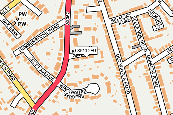 SP10 2EU map - OS OpenMap – Local (Ordnance Survey)