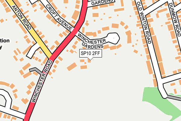 SP10 2FF map - OS OpenMap – Local (Ordnance Survey)