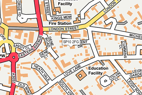 SP10 2FG map - OS OpenMap – Local (Ordnance Survey)