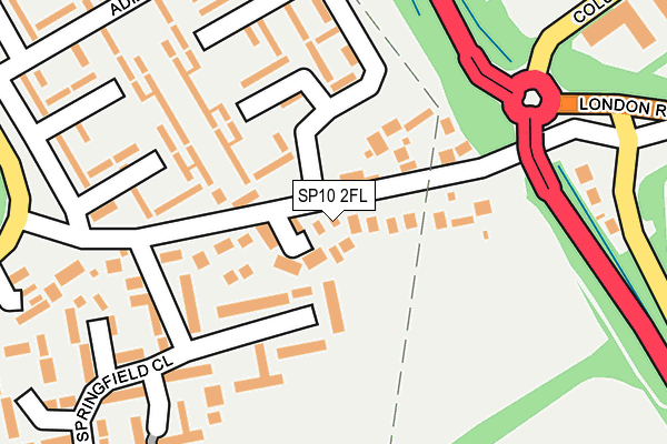 SP10 2FL map - OS OpenMap – Local (Ordnance Survey)