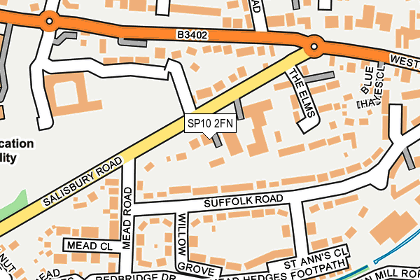SP10 2FN map - OS OpenMap – Local (Ordnance Survey)