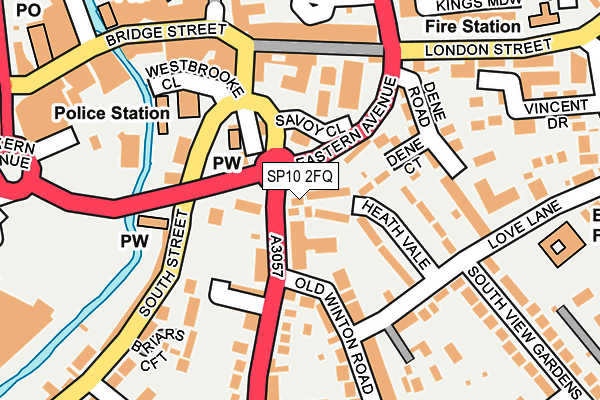 SP10 2FQ map - OS OpenMap – Local (Ordnance Survey)