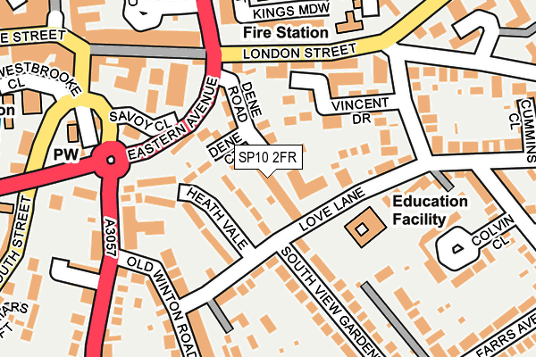 SP10 2FR map - OS OpenMap – Local (Ordnance Survey)