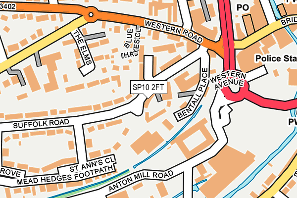 SP10 2FT map - OS OpenMap – Local (Ordnance Survey)