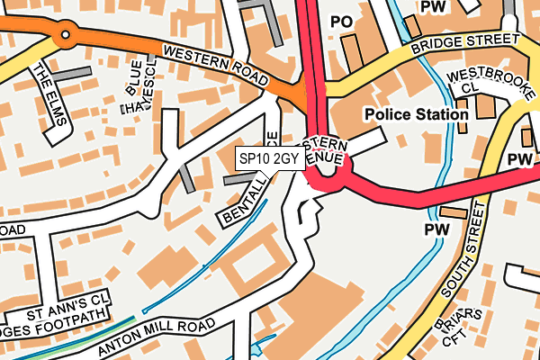 SP10 2GY map - OS OpenMap – Local (Ordnance Survey)