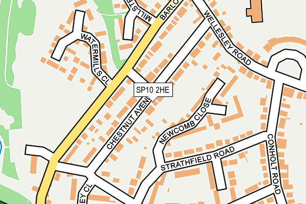 SP10 2HE map - OS OpenMap – Local (Ordnance Survey)