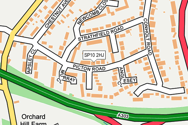 SP10 2HJ map - OS OpenMap – Local (Ordnance Survey)