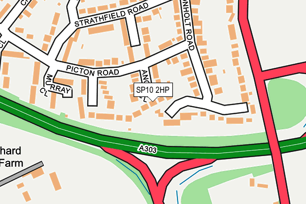 SP10 2HP map - OS OpenMap – Local (Ordnance Survey)
