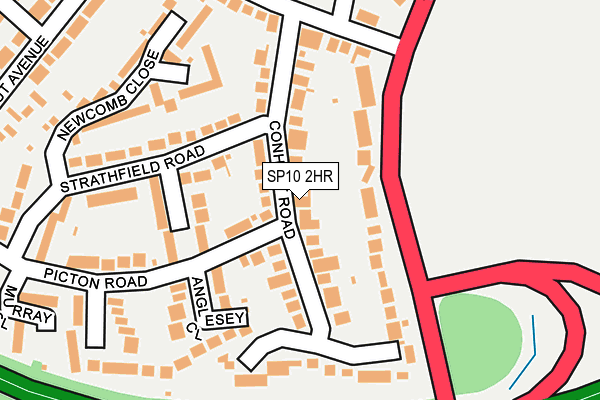 SP10 2HR map - OS OpenMap – Local (Ordnance Survey)