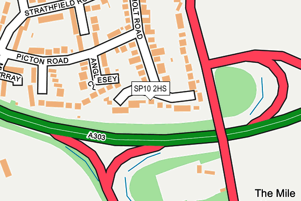 SP10 2HS map - OS OpenMap – Local (Ordnance Survey)