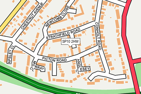 SP10 2HW map - OS OpenMap – Local (Ordnance Survey)