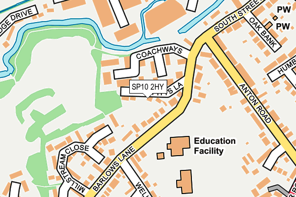 SP10 2HY map - OS OpenMap – Local (Ordnance Survey)