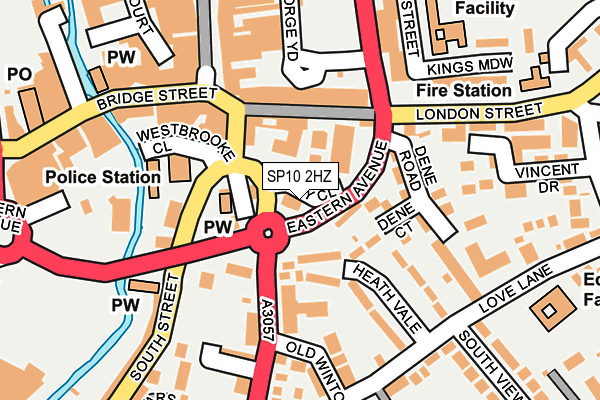 SP10 2HZ map - OS OpenMap – Local (Ordnance Survey)