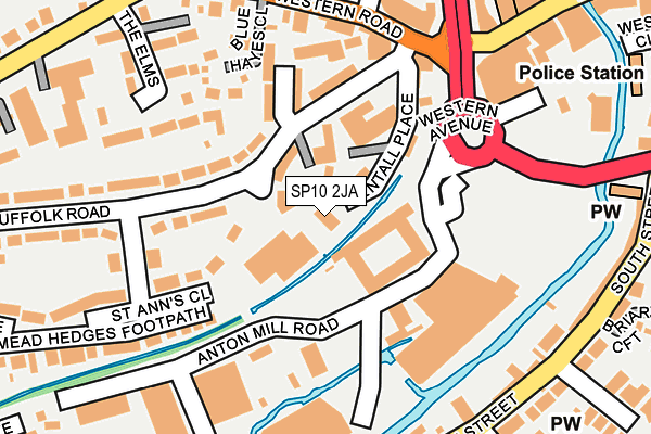 SP10 2JA map - OS OpenMap – Local (Ordnance Survey)